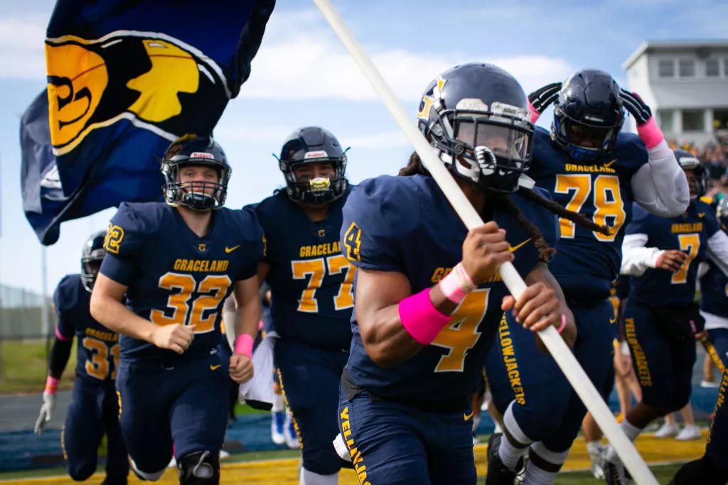 armaniitote's tweet photo. 🟡🔵Very blessed to receive an offer from Graceland University #ALL4️⃣1️⃣
@CoachMorrisLOE1 @HornJagsRecruit @coachGemp https://t.co/OjAldXdcyu