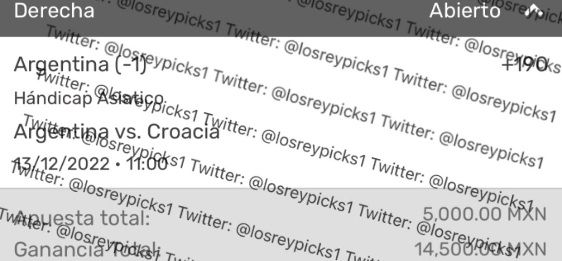 Apuesta de Don Cristian Rey