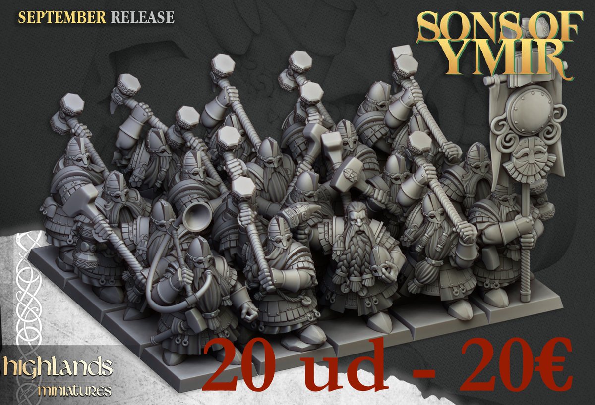 imprimiendo_3D's tweet image. 💡💡
¡OFERTA!  A ver, nos hemos vuelto locos. El concepto de la oferta, miniaturas de highland a un euro a pie (20 miniaturas-20€) y a 8 caballeros a 20€ y 5 a 15€.  Válido hasta el 25 (Navidad), porque el 2 de enero desaparezco de viaje y tengo que dejarlos todos enviados....