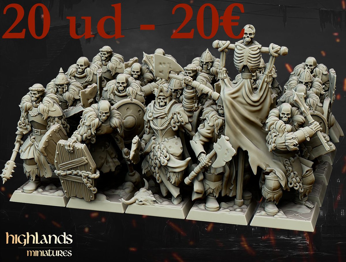 imprimiendo_3D's tweet image. 💡💡
¡OFERTA!  A ver, nos hemos vuelto locos. El concepto de la oferta, miniaturas de highland a un euro a pie (20 miniaturas-20€) y a 8 caballeros a 20€ y 5 a 15€.  Válido hasta el 25 (Navidad), porque el 2 de enero desaparezco de viaje y tengo que dejarlos todos enviados....