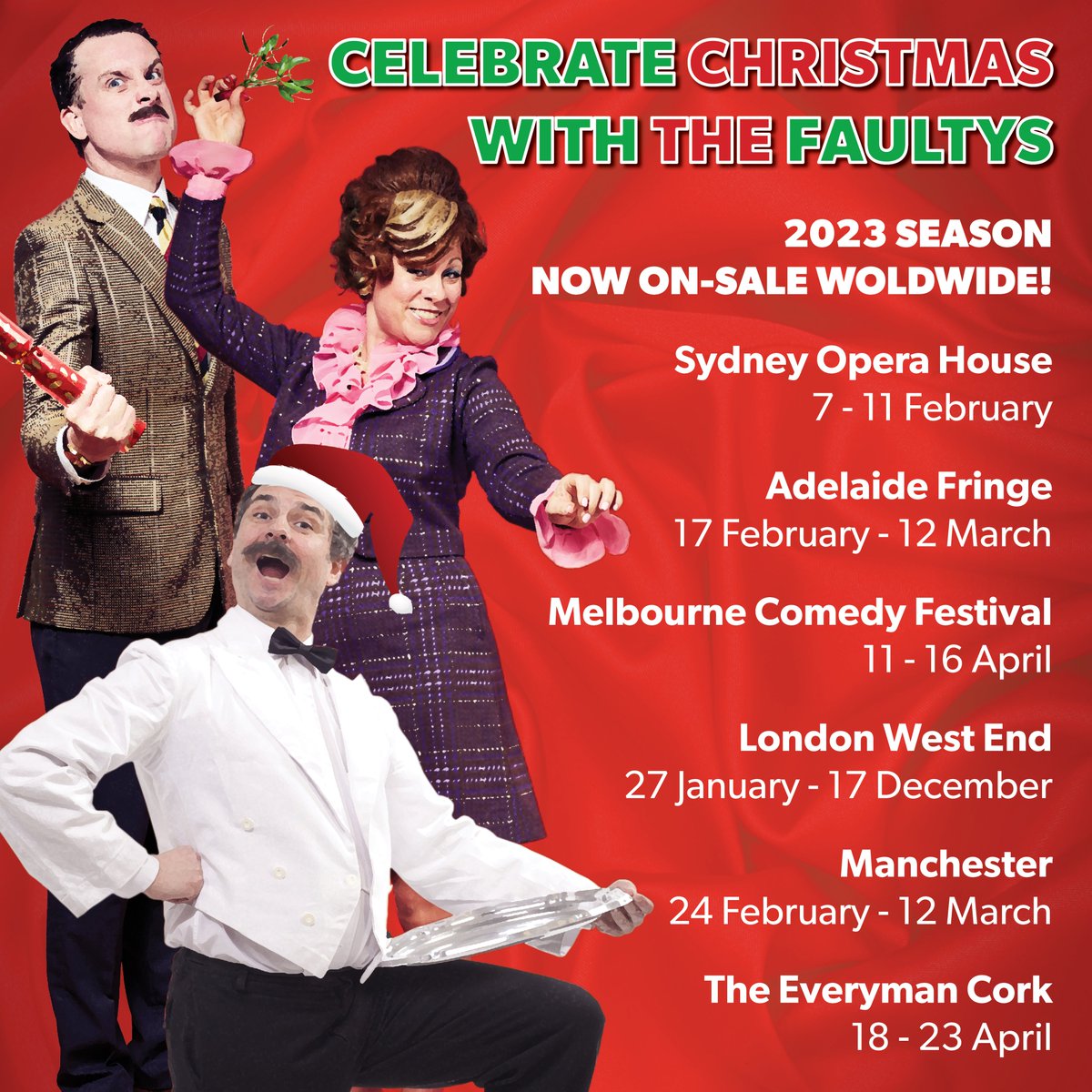 💚❤ As Manuel and the Faultys serve up their final meals of the year, we're looking ahead to a packed-out 2023 season... which, despite the service, is shaping up to be our busiest in 25+ years of touring!

Highlights include...

🧵1/2