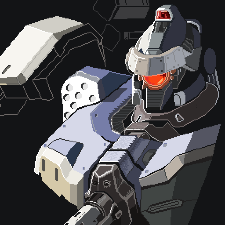 SocratesNot's tweet photo. 🎨 - Armored Core study (WIP)

#pixelart #pixel #armoredcore https://t.co/99nJjIj8Qj
