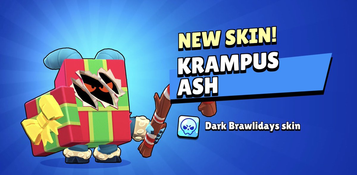 🎁 6 x KRAMPUSHASH SKINS 🎁 

To enter:
✅ Follow <a href="/DC_system/">DC system</a>
✅ Follow me on instagram instragram.com/dcsystem_twitch
❤️ Like + 🔄 Retweet
💬 Tag 2 friends

ℹ️ Winners in a few days!

#krampushash #brawlstars #brawltalk