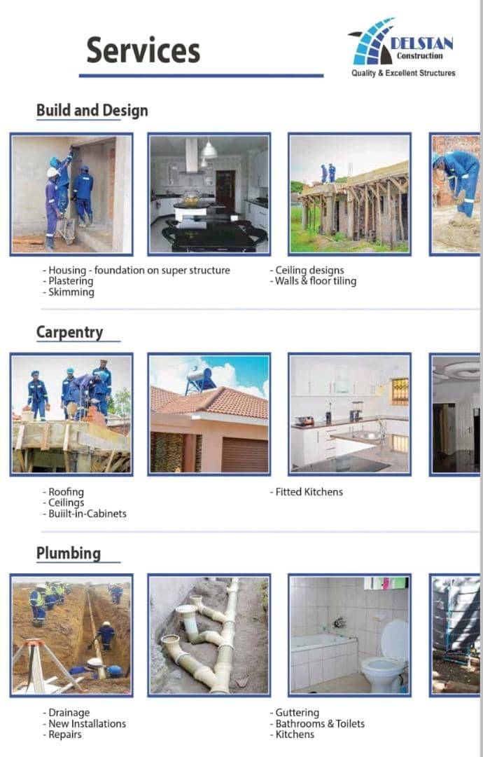 DelstanConstr's tweet photo. The #DelstanConstruction team provides a fully #comprehensive service line to ensure delivery on #professional #workmanship and #guaranteed #quality. #zimbabwe #construction #2022 https://t.co/OLz1Yabomp