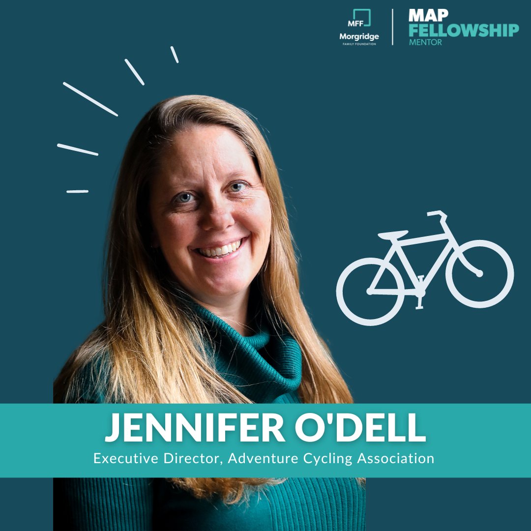 Morgridge Family Foundation (@thinkmff) on Twitter photo Meet the 2023 #MAPFellowship cohort! Raiesa Ali & <a href="/advcyclingassoc/">Adventure Cycling</a> executive director Jennifer O'Dell will establish an Emerging Rider Advisory Council to understand & meet the needs of young, diverse audiences so they can participate in bike travel. discovermap.org/map-fellowship/ Meet the 2023 #MAPFellowship cohort! Raiesa Ali & <a href="/advcyclingassoc/">Adventure Cycling</a> executive director Jennifer O'Dell will establish an Emerging Rider Advisory Council to understand & meet the needs of young, diverse audiences so they can participate in bike travel. discovermap.org/map-fellowship/