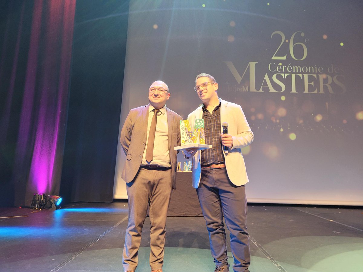 🏆Le Master #Innovation est attribué à <a href="/axeptio_eu/">axeptio 🍪</a> et <a href="/rbessuges/">Romain Bessuges-Meusy 🍪</a>. L’entreprise est spécialisée dans la gestion des cookies sur Internet 🍪 Le prix est remis par <a href="/CalvatRenaud/">Renaud Calvat</a> maire de Jacou et 1er Vice-Président de <a href="/Montpellier3m/">Montpellier Métropole</a>  #Montpellier
#MasterslettreM