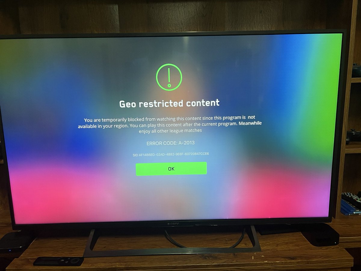 djmaster's tweet photo. @CSportMedia Is Trinidad and Tobago a country that is Geo-restricted? Very disappointing to have service that I’ve been paying for abruptly cut in the lead up to the game. Can you please advise?  (You currently don’t have dms open so I can can’t msg directly unless you do). https://t.co/xuRkZCDm7o