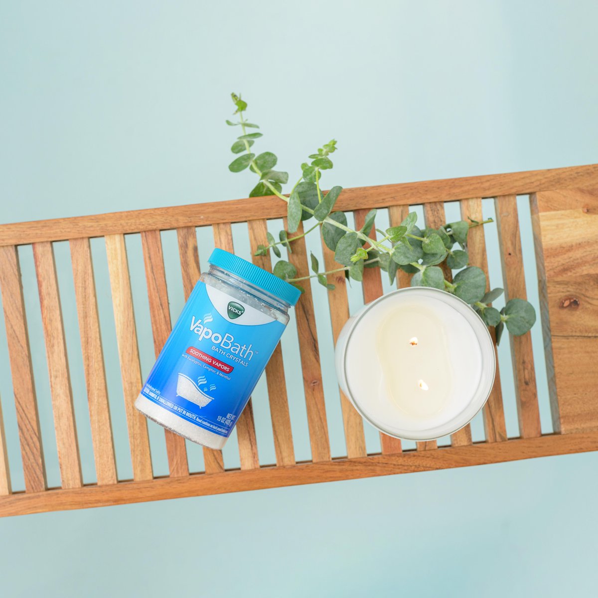 Escape from your long day with Vicks VapoBath 🛁, infused with a relaxing, non-medicated blend of eucalyptus and essential oils + scents of menthol &amp; camphor.