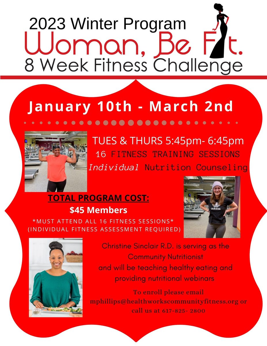 The winter session of Woman Be Fit starts next month! Sign up now! #8weekchallenge  #fitnesschallenge #womanbefit #january2023 #fitness #health #motivation #community #wellness #groupclasses #newyear