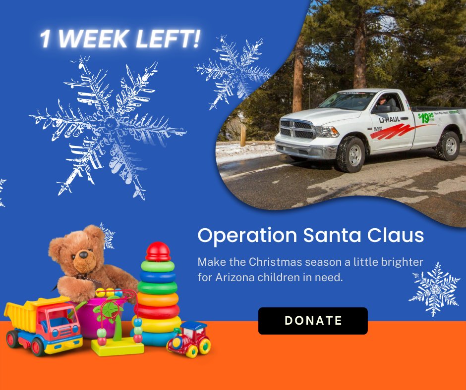 uhaul on Twitter "UHaul is sponsoring Operation Santa Claus to help make the Christmas season