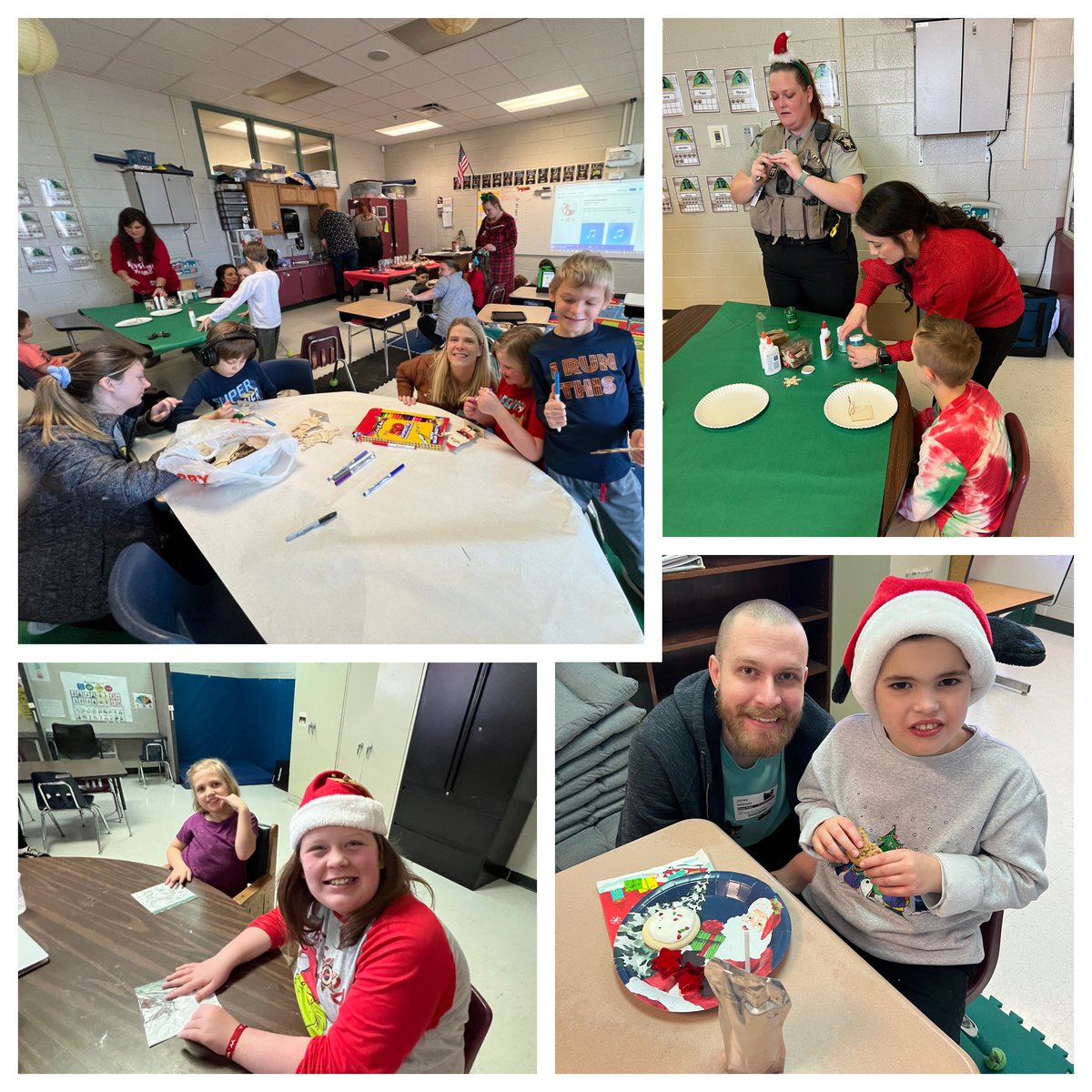 MVESGainesville's tweet photo. Mr. Patrick and Mrs. Pollock’s Jr. Trojans enjoyed celebrating the holiday season during this afternoon’s class party 💚❄️🎄🍪🎅🏼 @Hall_Schools @HallCountySO @ScottPat000 #MakingSnow #ThankYouTeachersAndParents https://t.co/Q5FBYFROPA