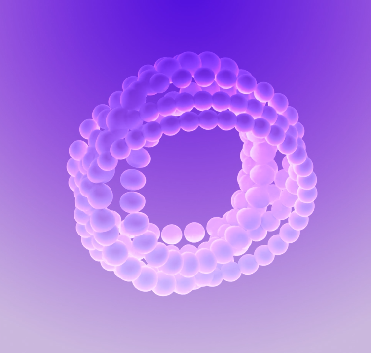 This animated artwork is part of a triptych inspired by the molecular wheel present in the original logo of <a href="/foresightinst/">Foresight Institute</a>. This work encapsulates the new attraction of Nanotech and its capacity to bring artists and a new cohort of scientists on board. tinyurl.com/5czpm34h