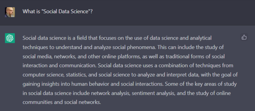 ASU Social Data Science program tweet media