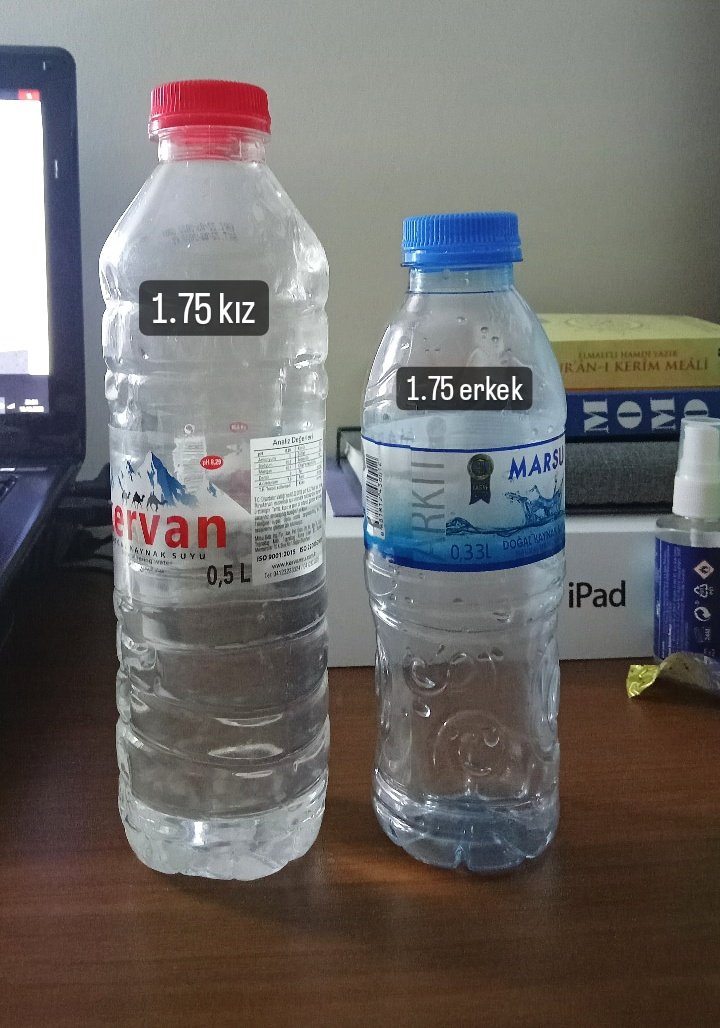 1.75 kızla 1.75 erkek aynı boyda değildir..bknz: