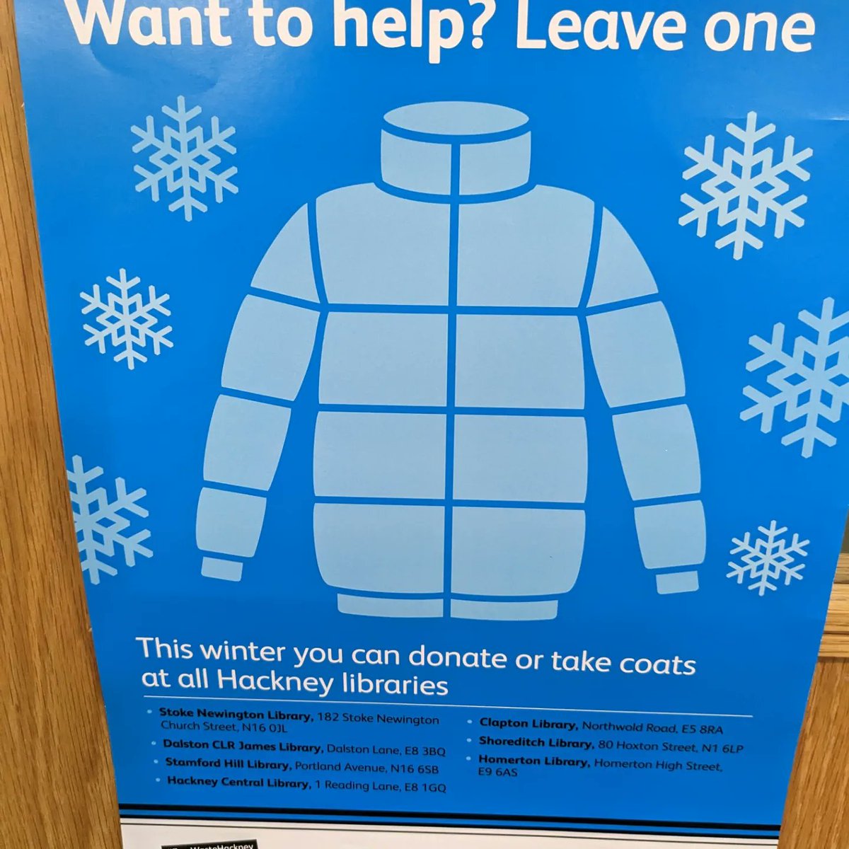 Gregory_ldr (@ldr_gregory) on Twitter photo It's #freezing outside. <a href="/hackneylibs/">Hackney Libraries</a> have spaces where people can take or donate #coats to help people #staywarm . These are at Hackney Central Library It's #freezing outside. <a href="/hackneylibs/">Hackney Libraries</a> have spaces where people can take or donate #coats to help people #staywarm . These are at Hackney Central Library