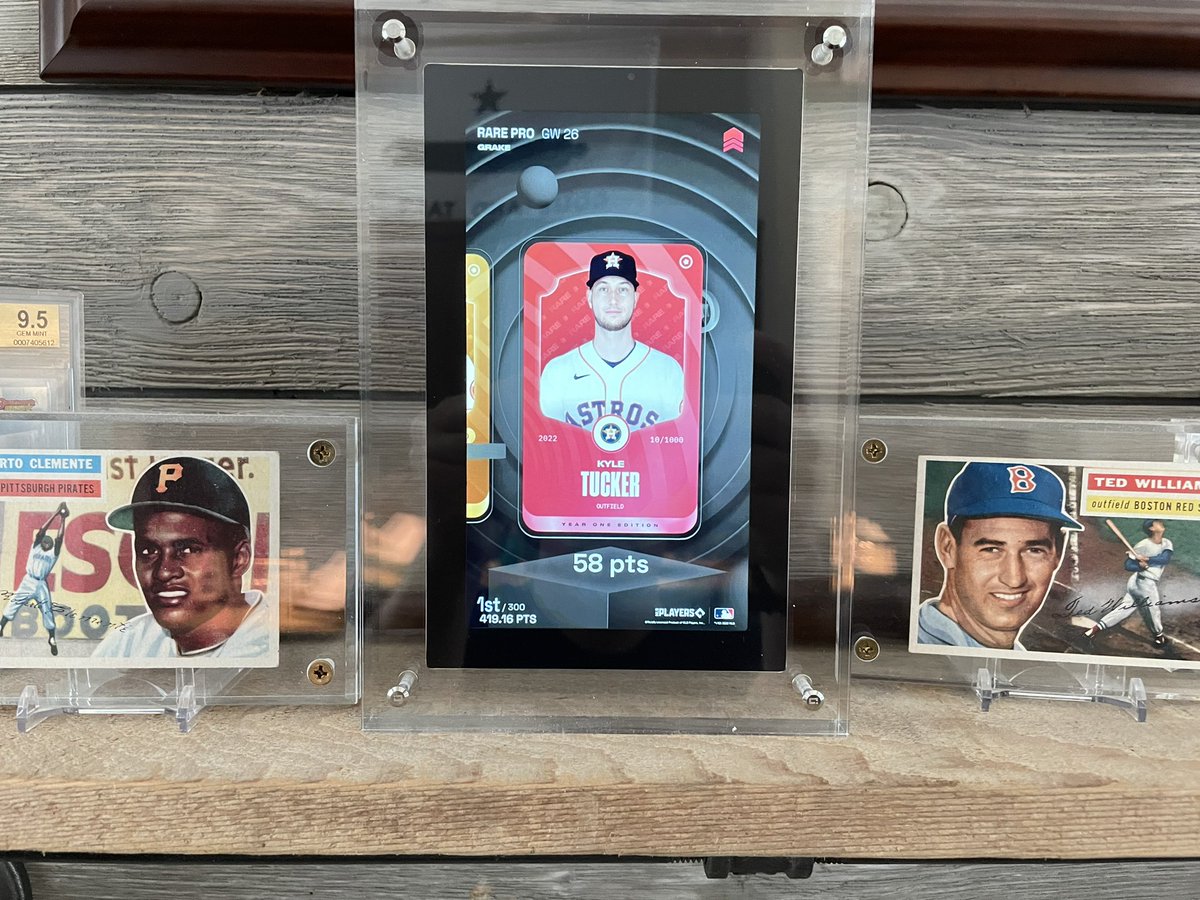 Had an <a href="/infiniteobjects/">Infinite Objects</a> reward from <a href="/SorareMLB/">SorareMLB</a> week 26 show up today.  Looks pretty good on the shelf! Thanks!