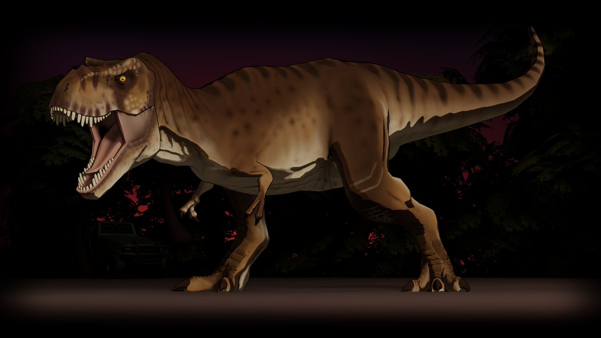 MikesMedia3D's tweet photo. New model done for the T. rex from Jurassic Park.

Going to be redoing some other species from the films, as well as some new ones soon. https://t.co/pKhLYckrgu