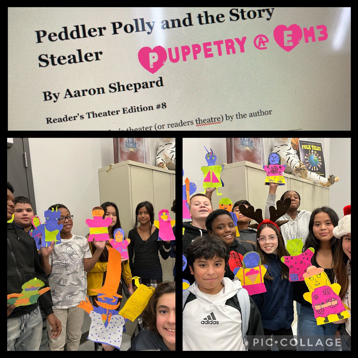 artsygirlmlb's tweet photo. #Love seeing our #Thespians puppeteering in action @EMMMSCougars using #TallTails from history! #Sheros in action! https://t.co/Uvkw2fhWcL