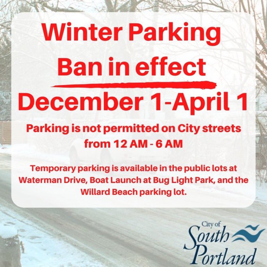 SPPD_Maine's tweet photo. Please help us help our DPW working hard to keep our streets clear. https://t.co/jCpBc52NxL