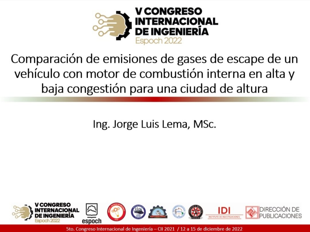 FciiUte's tweet photo. #FCIIUTE| ¡ Felicitamos al Ing. Jorge Lema, docente de Ingeniería Automotriz por su participación en V Congreso Internacional de Ingeniería ESPOCH 2022 ! 🚙⚙️
#AutomotrizUTE https://t.co/H36nJ2Fnen
