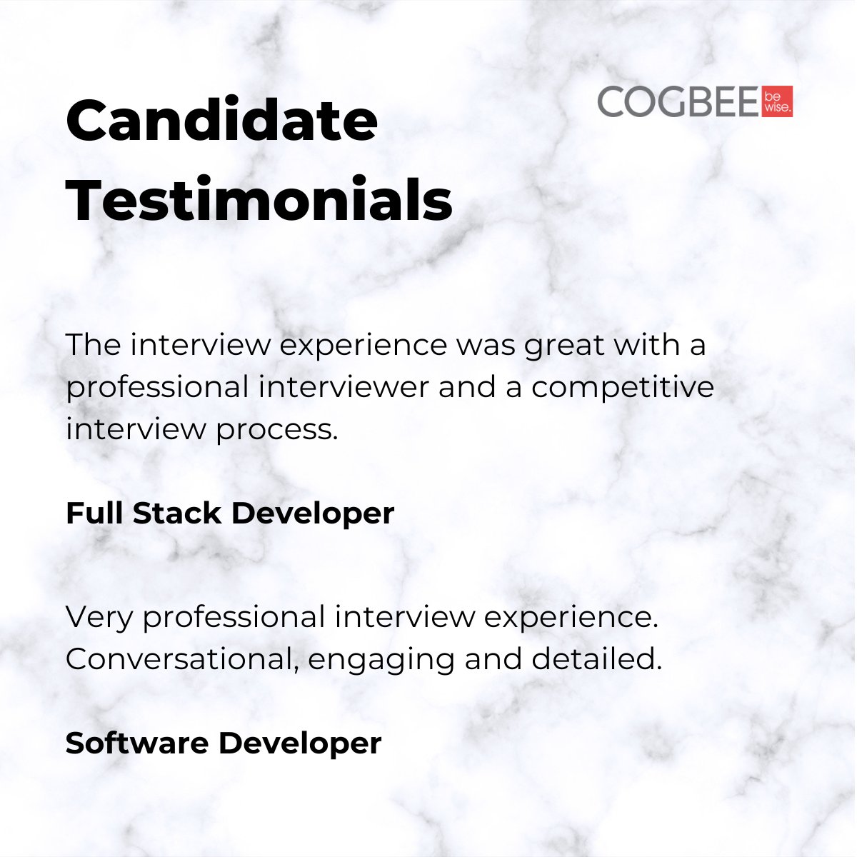 Cogbeellc's tweet photo. Avail the expertise of our panel of expert interviewers with varied skillset - https://t.co/9j9XFLz8Pr
- Panel of 4000+ interviewers
- Accessing 300+ skills
- 95% candidate satisfaction score
#CustomerExperience #interview #interviewasaservice #hiring #cogbee https://t.co/qkbt7ISVEM
