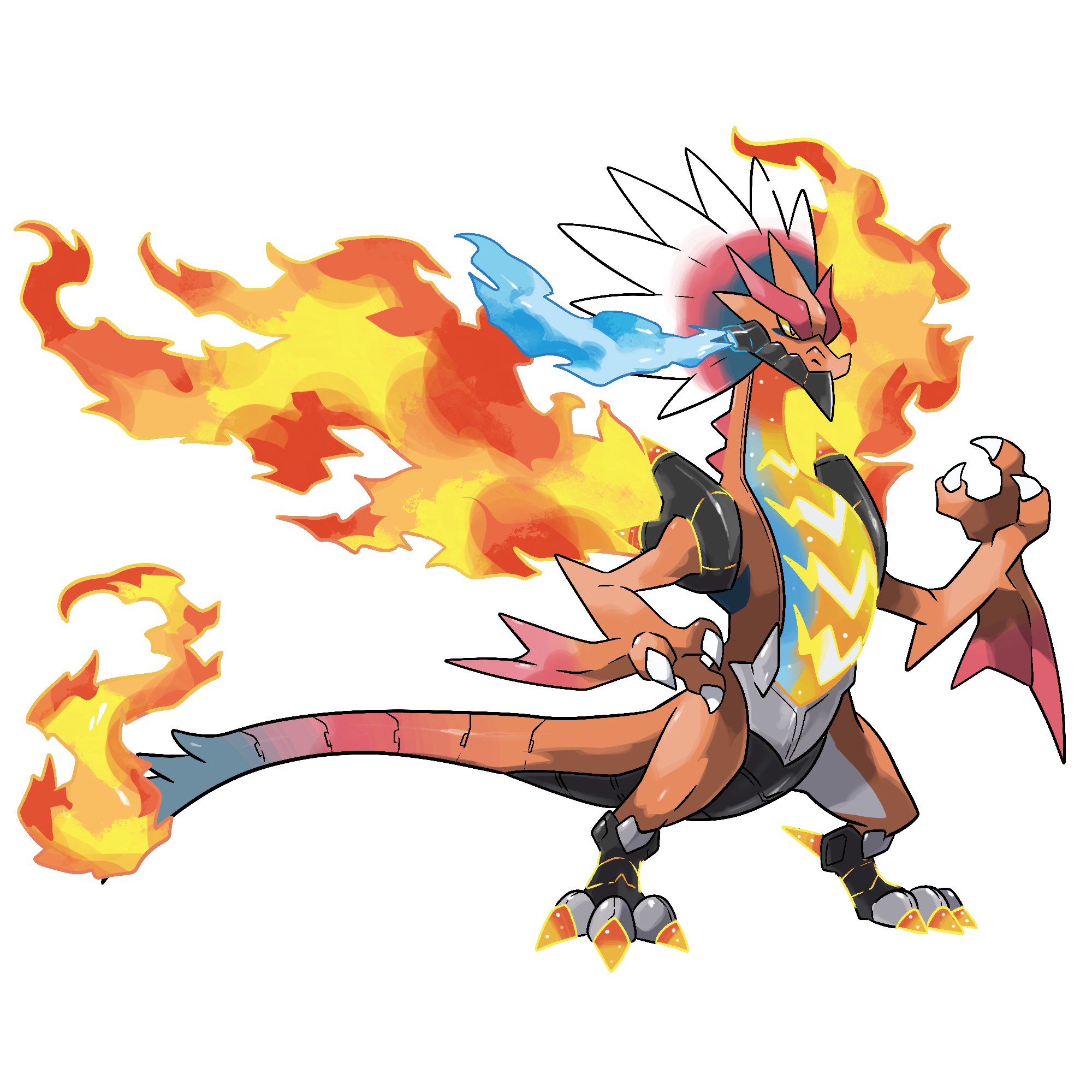 OC] I designed a future Paradox Charizard :) I called it Iron Dragon. It's  Fire/Electric type lol : r/PokemonScarletViolet