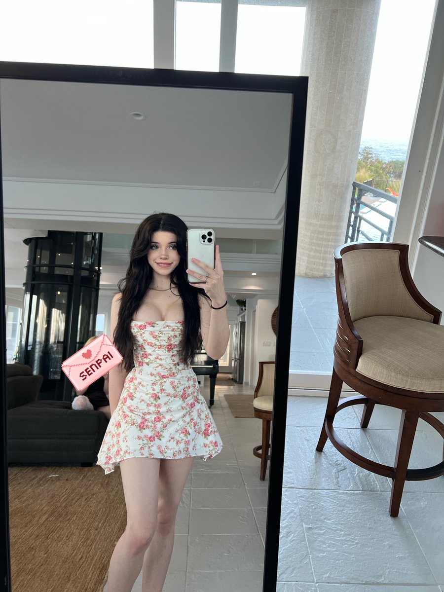 egirl wears a dress