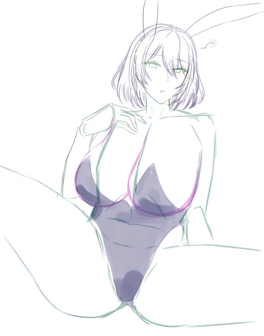 もしかしたらこんな感じのティタニア描くかもというラフ 