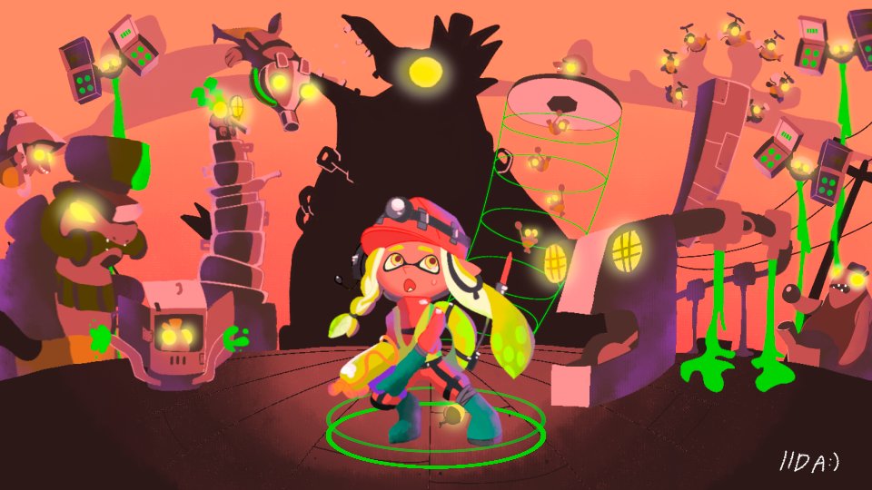 TAHI 🪴 IIDA on Twitter "Salmon Run time!! NOQQYSC and I did a collab