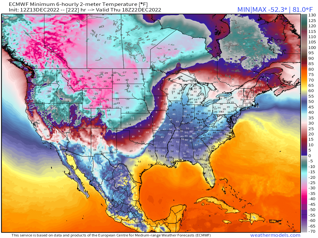 RyanWeather's tweet photo. @VirtuallyNathan @weathermodels_ A bit chilly.  Actual ECMWF 12z model temperatures: https://t.co/JKjOqxY12d