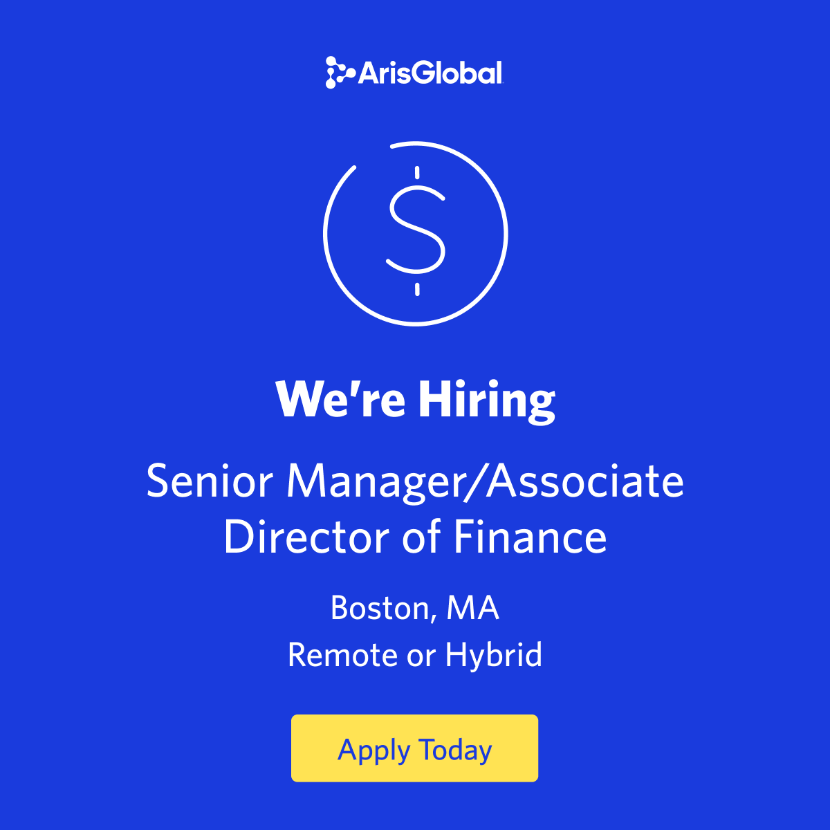 LifeSphereAG's tweet photo. ArisGlobal is seeking a dynamic and energetic Senior Manager/Associate Director of Finance who will drive continuous improvement in key processes and decision-making. Apply today: https://t.co/olc792RQAn #hiringnow #careeropportunity #FinanceJobs https://t.co/gKHIdKP8OG