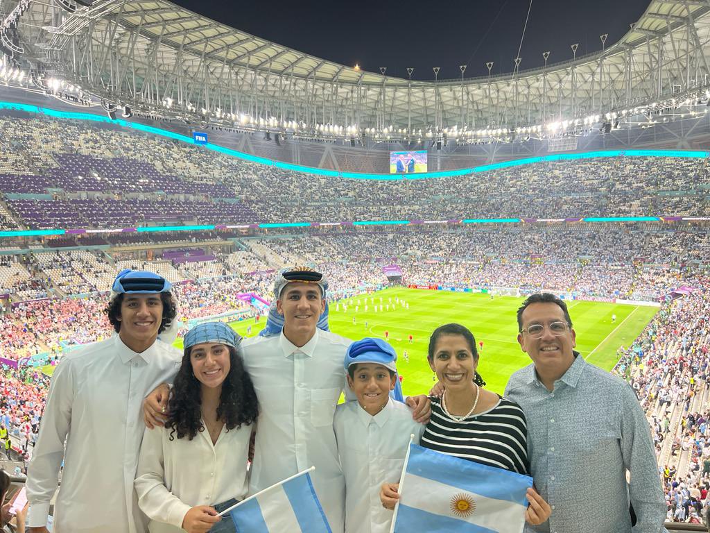 Team Carrera at Argentina vs Croatia. Let’s go Argentina !! 🙏🏽