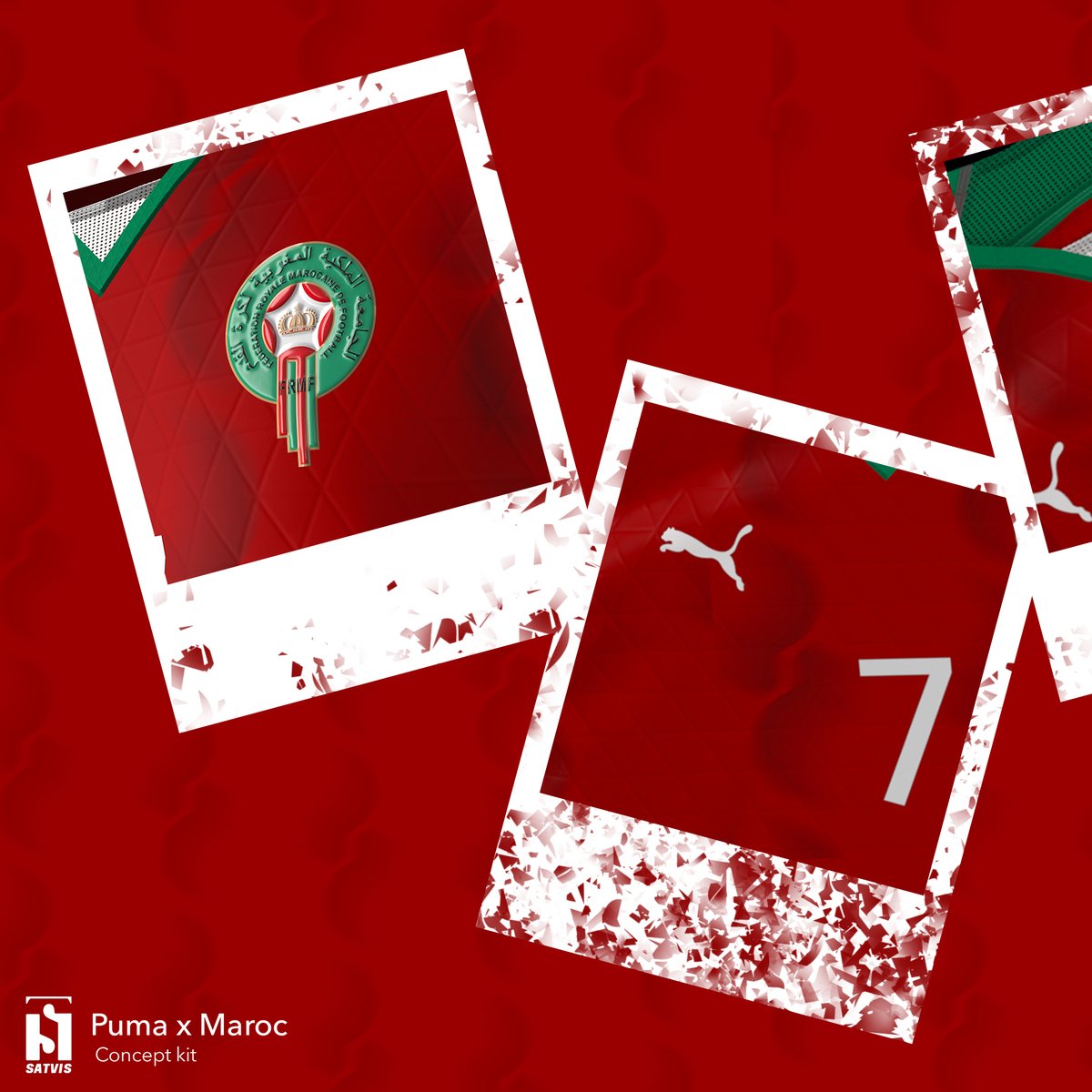 satvis_graphics's tweet photo. Concept kit : Maroc x Puma 
♦️ Home kit ♦️

#Puma #satvis #graphisme #football #maroc #soccer #WorldCup2022 https://t.co/DoMDzp1wQb