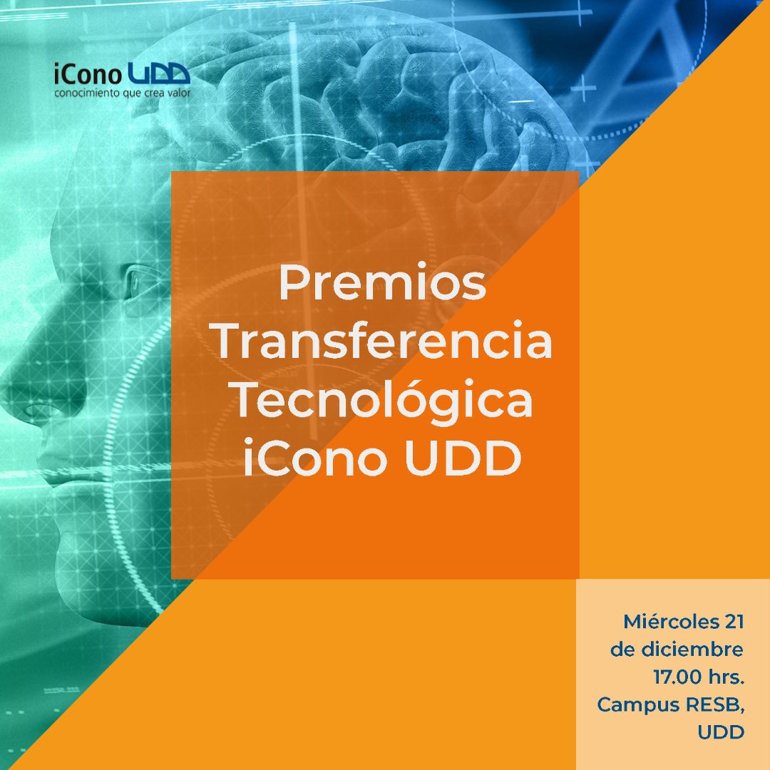 Investigadores <a href="/UDD_cl/">UDD</a> han trabajado arduamente para generar desarrollos tecnológicos de impacto. ¿Quieres saber quiénes son? Entonces no puedes perderte los Premios <a href="/iConoUDD/">iCono UDD</a>, donde se reconocerán las mejores tecnologías del 2022.
¡No te lo pierdas!