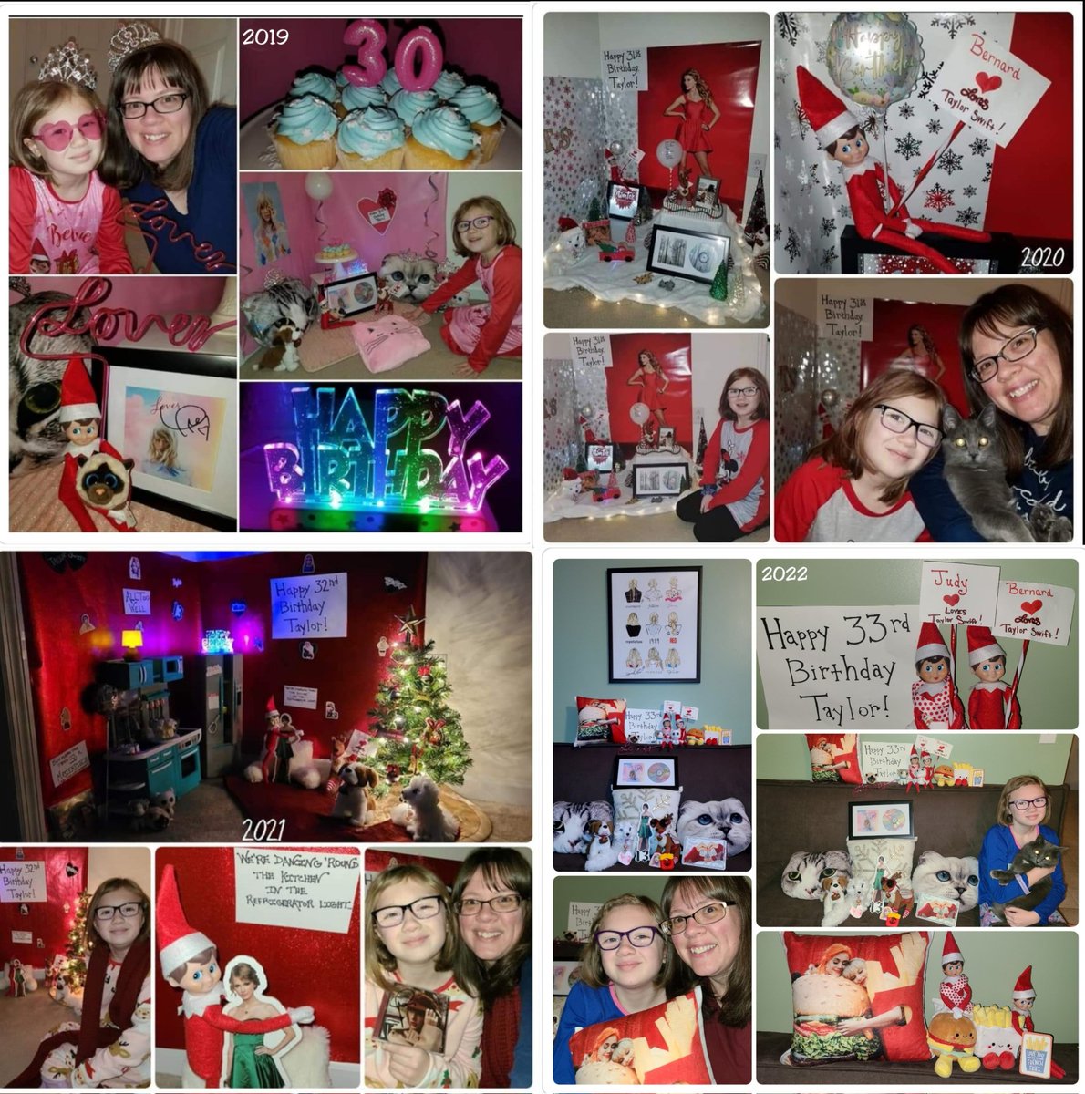 beckbeckboo's tweet photo. @taylornation13 @taylorswift13  
Our @elfontheshelf has been celebrating #TaylorSwift    birthday for 9 years. My #TinySwiftie LOVES that she will wake up on #December13th and know they will do something for Taylor.❤️
#HappyBirthdayTaylorSwift
#elfontheshelf

https://t.co/x0y0A3x62N https://t.co/uasHY3b9LJ