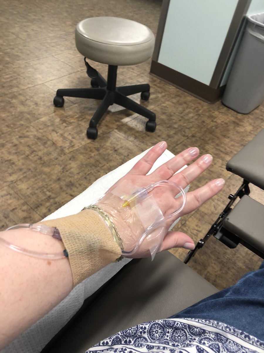 LisaKWincek's tweet photo. Infusion day after having to skip last month. So grateful. Plus I lost weight!
#psoriaticarthritis #simponiaria https://t.co/0YCgyXtDBS