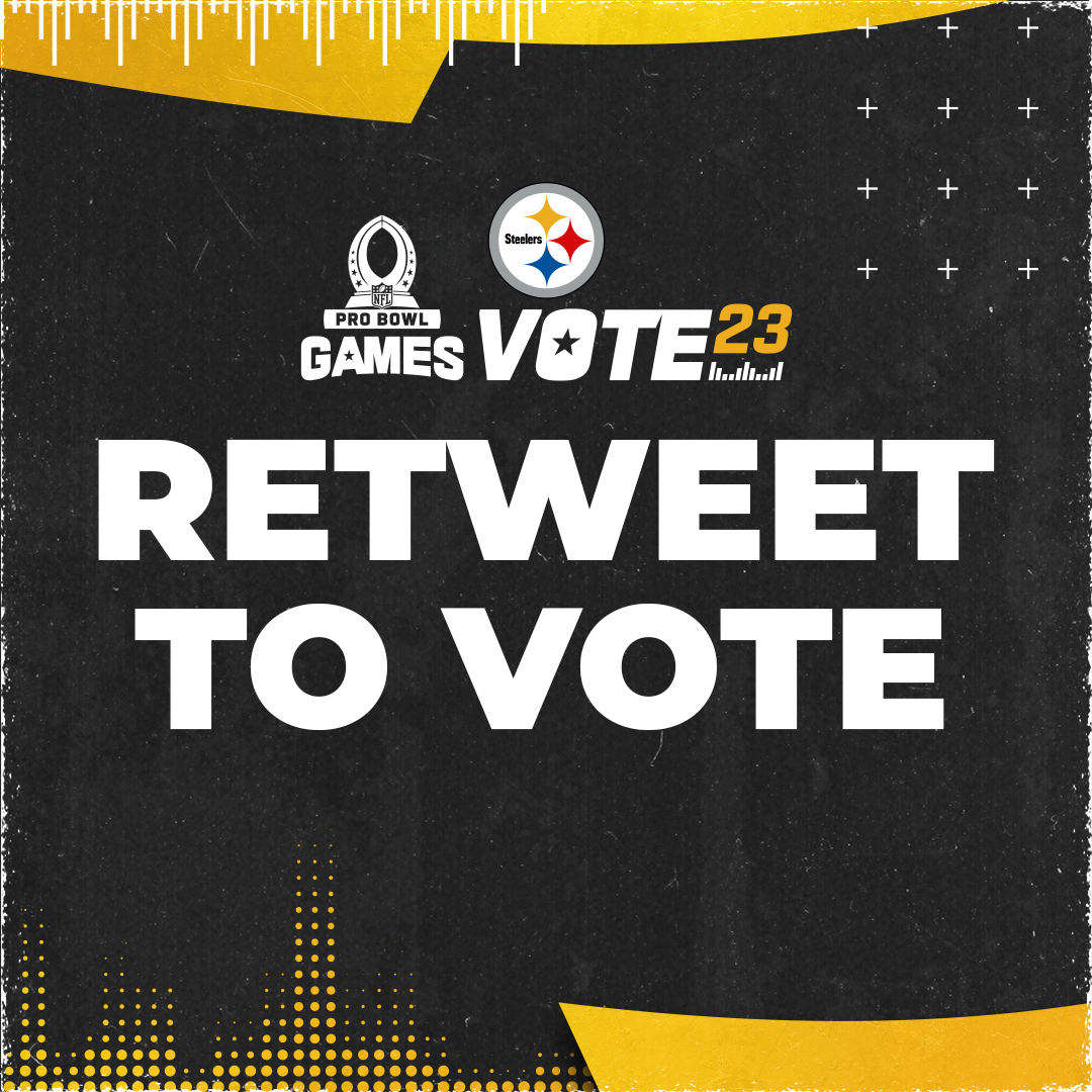 RT to #ProBowlVote‼️ 

@highsmith34 
<a href="/CamHeyward/">Cam Heyward</a> 
<a href="/DerekWatt34/">Derek Watt</a> 
<a href="/pat_fry5/">Pat Freiermuth</a> 
#MasonCole 
<a href="/Mr_Ogunjobi/">Olumide</a> 
#MylesJack
<a href="/ckuntz24/">Christian Kuntz</a> 
<a href="/kdd7696/">🌚 6iG9asty🕺🏿😈</a>
<a href="/_TJWatt/">TJ Watt</a> 
<a href="/ohthatsNajee22/">Najee Harris</a> 
<a href="/StevenSimsJr/">$.</a> 
<a href="/Chuks__76/">Chukwuma Okorafor</a>
