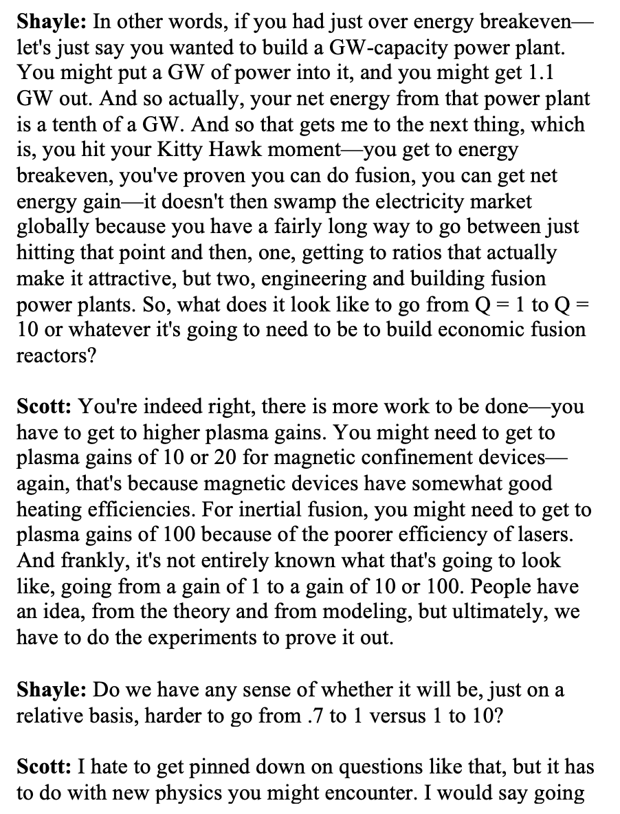 _JonathanKay's tweet photo. It was super helpful to return to @shaylekann's @CatalystPod episode on fusion with @ScottCHsu to put this NIF milestone in context. I've transcribed the most relevant section below, but I strongly recommend checking out the whole episode:

https://t.co/8sMmcdXos0 https://t.co/4201UNnFfx