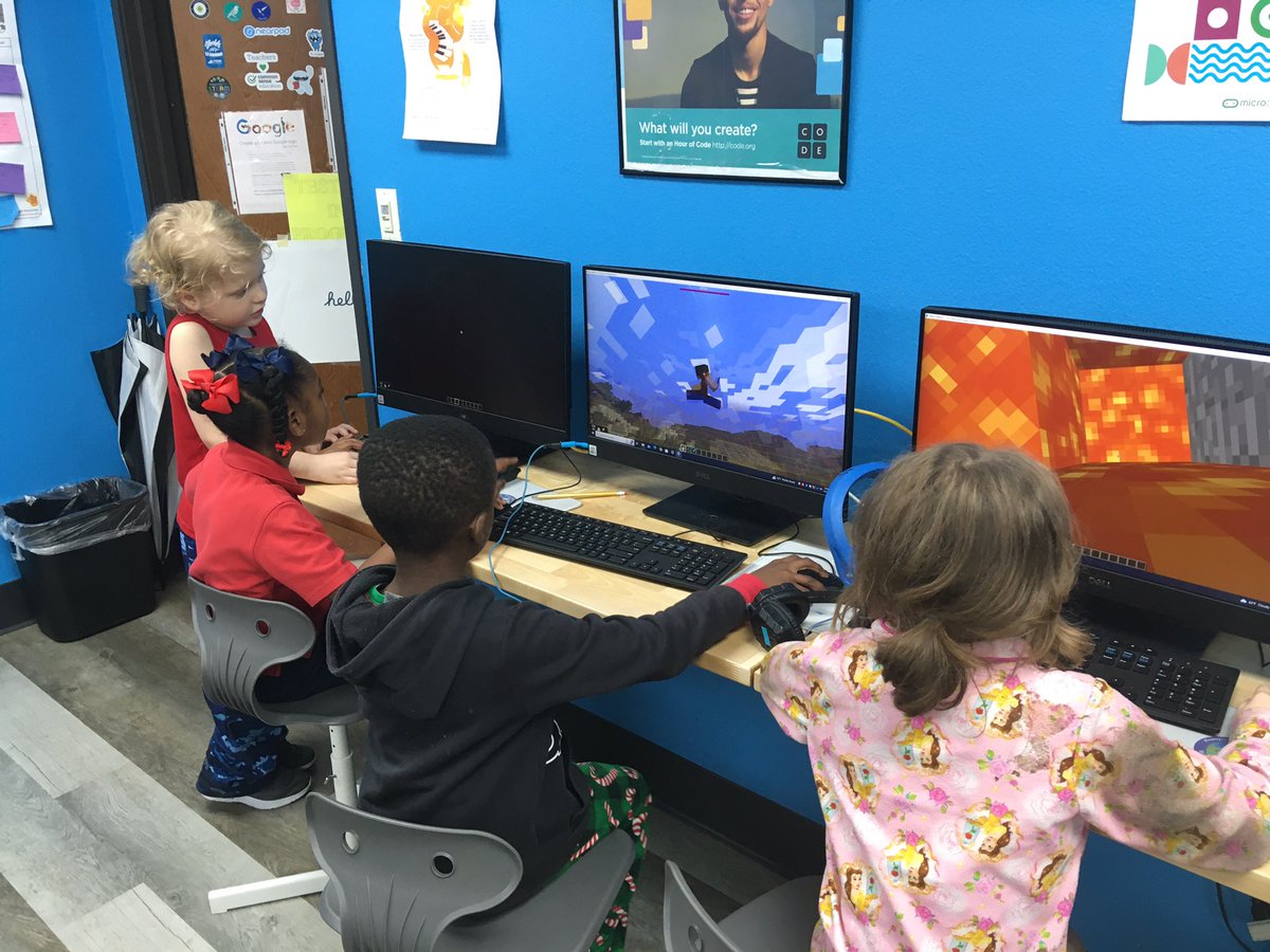 EdcampEFWMA's tweet image. Appreciation that my 1st grade students completed their #coding assignment @PlayCraftLearn #MinecraftEdu @efwmaschool #CodeWithGoogle #networking #learning #teamwork #equity #diversity #confidence #code #CSforGood #creativity #CSforALL #EveryCanCode @dfwcsta @weteachcs