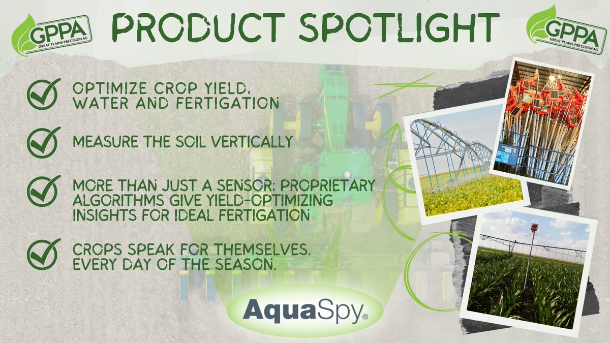 gppa_precision's tweet image. If you need a way to optimize crop yield, water, &amp;amp; fertigation, @aquaspy is it! #GPPA &amp;amp; @aquaspy have partnered for years to bring growers intelligent ag solutions to monitor plant health &amp;amp; soil moisture. Bring this to your operation in '23. Thank us later. 620-786-0758