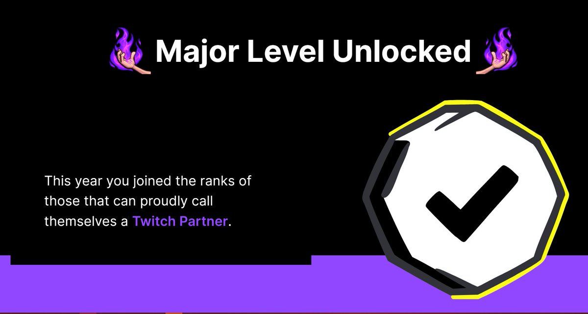 Thanks to everyone who watched me play #SeaOfThieves ! It's been a great year we've even achieved the #Twitch Partner status. And of course I hope I will get <a href="/SeaOfThieves/">Sea of Thieves</a>
 partner too!

#TwitchRecap