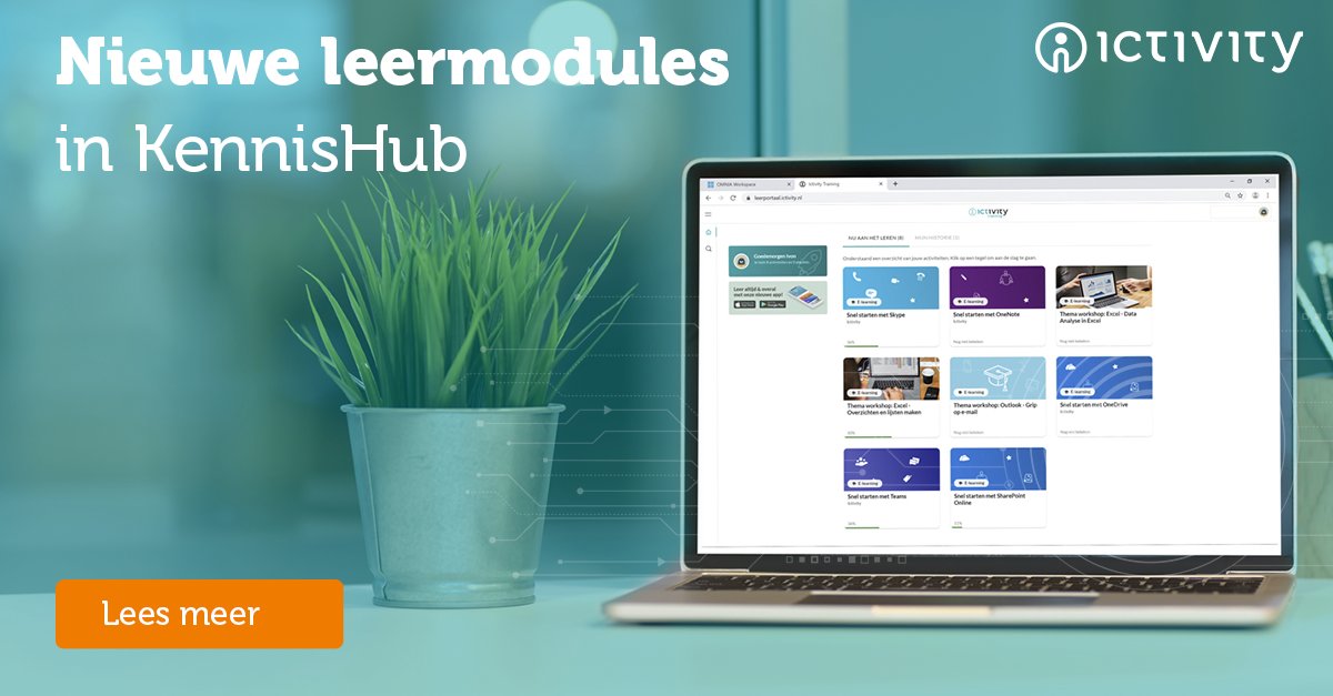 edwinfriesen's tweet photo. We hebben weer nieuwe modules toegevoegd in het online leerportaal KennisHub. Ontdek bijvoorbeeld wat er allemaal nieuw is in Microsoft Forms en volg het leerpad over het werken met Office online. Lees meer: https://t.co/zrAz1uU1dG https://t.co/7CqMelRuQ0