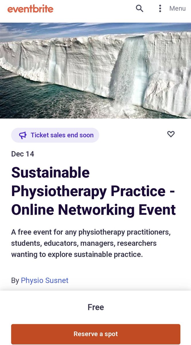 Christopher Tuckett MCSP (@healthphysio) on Twitter photo #Physiotherapy and #sustainable practice ♻️🌳 a webinar 👇
HT- <a href="/PhysioSusnet/">PhysioSusnet</a>
eventbrite.com/e/sustainable-… #Physiotherapy and #sustainable practice ♻️🌳 a webinar 👇
HT- <a href="/PhysioSusnet/">PhysioSusnet</a>
eventbrite.com/e/sustainable-…