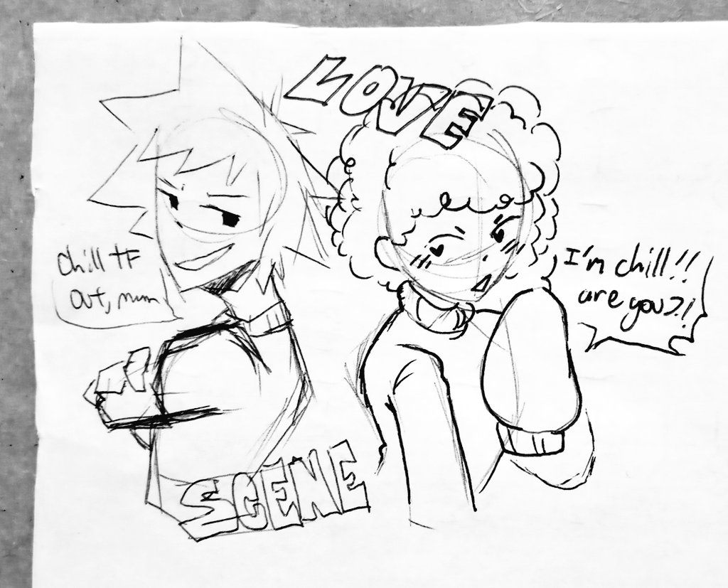 SeaSideSpectre's tweet photo. also these headasses PFPF-
i love the thought of them forever making fun of each other bc friendship
#OTHOC #OTHFandom #OTHFanart https://t.co/6rVhXvl4Vr