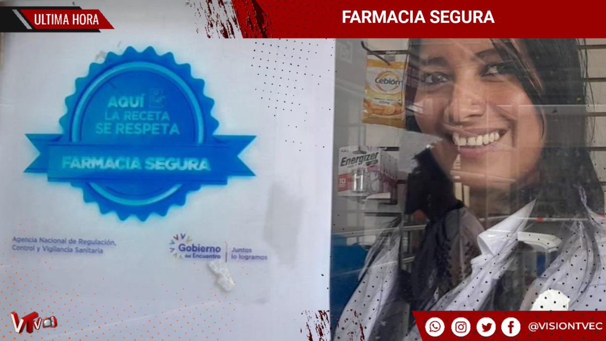 VisionTVec's tweet photo. #BDP #boletín #ArcsaCZ5 

QUEVEDO YA CUENTA CON DOS “#FARMACIASSEGURAS” CERTIFICADAS POR #ARCSA

Link Informativo 👇👇👇
https://t.co/XeWxXGEP1X https://t.co/TKsbUN6zhS