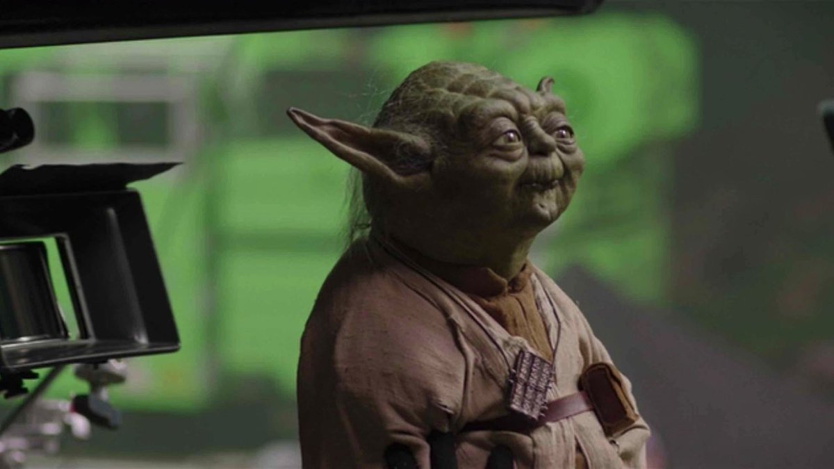 Star Wars Holocron on Twitter "Behind the scenes of the Yoda scene in