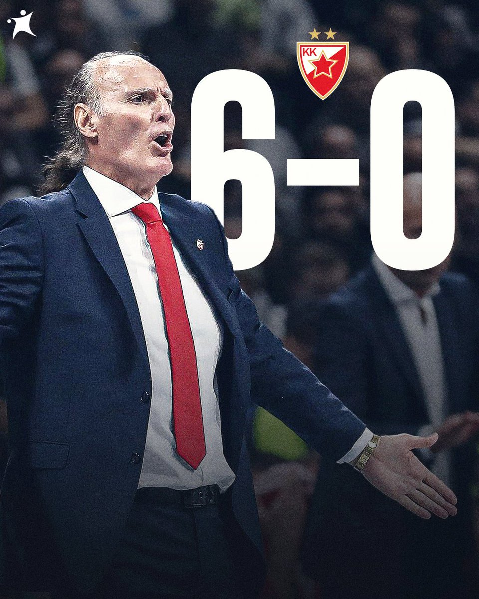 BasketNews_com's tweet photo. Another game, another victory, as Dusko Ivanovic with Zvezda continues his unstoppable run 🔥 https://t.co/1RLdOP9NDm
