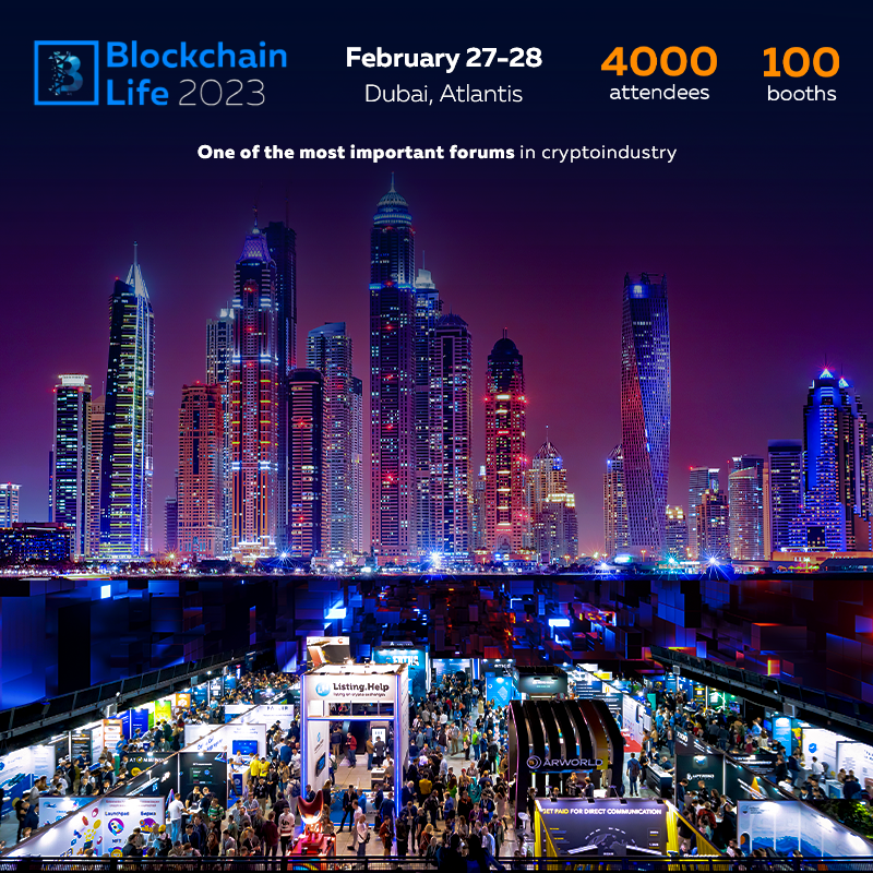BlLife_Forum's tweet photo. 🎉  Legendary Blockchain Life comes to Dubai!

🔹 Meet World Crypto Whales from 100 countries. 
🔹 Explore trends. 
🔹 Learn insider tips.

Tops of crypto industry are to gather at Blockchain Life Forum 2023 in Dubai. Join the most progressive community and start earning more.