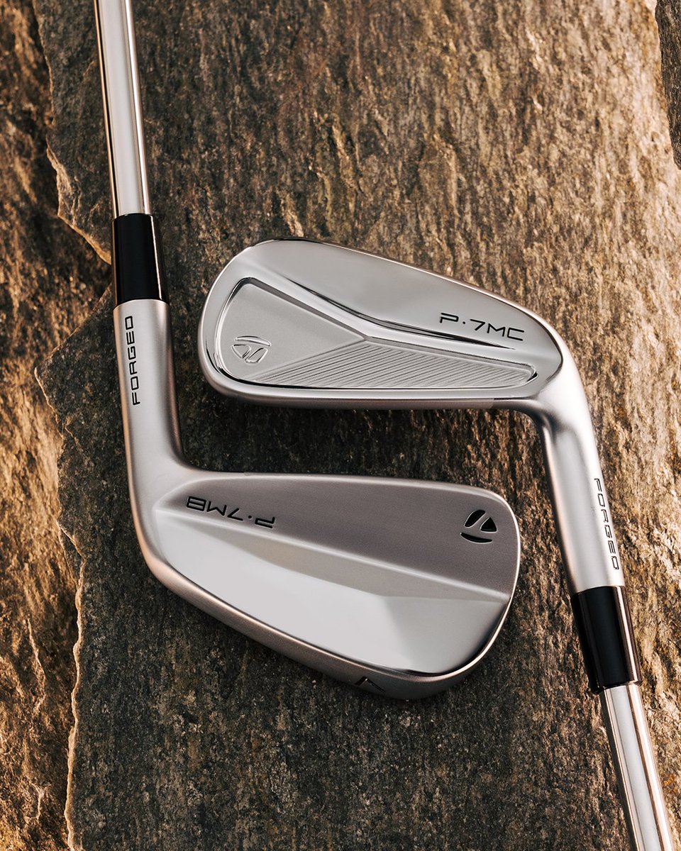 TaylorMadeGolf's tweet photo. Darts will be thrown. 🎯

Learn more about the unique design and performance characteristics of both the new #P7MC and #P7MB irons, and find out which model may best suit your game here: https://t.co/MgSxRUinfZ https://t.co/EwvqAqyjfp
