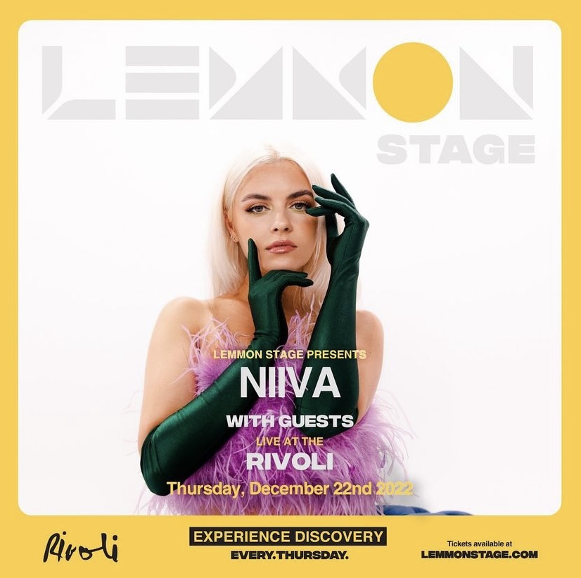 Show alert!🤩 <a href="/itsniiva/">NIIVA</a> is going to be performing at <a href="/rivolitoronto/">Rivoli</a> on December 22nd. Tickets are available at lemmonstage.com. <a href="/lemmonstage/">LEMMON STAGE //</a>